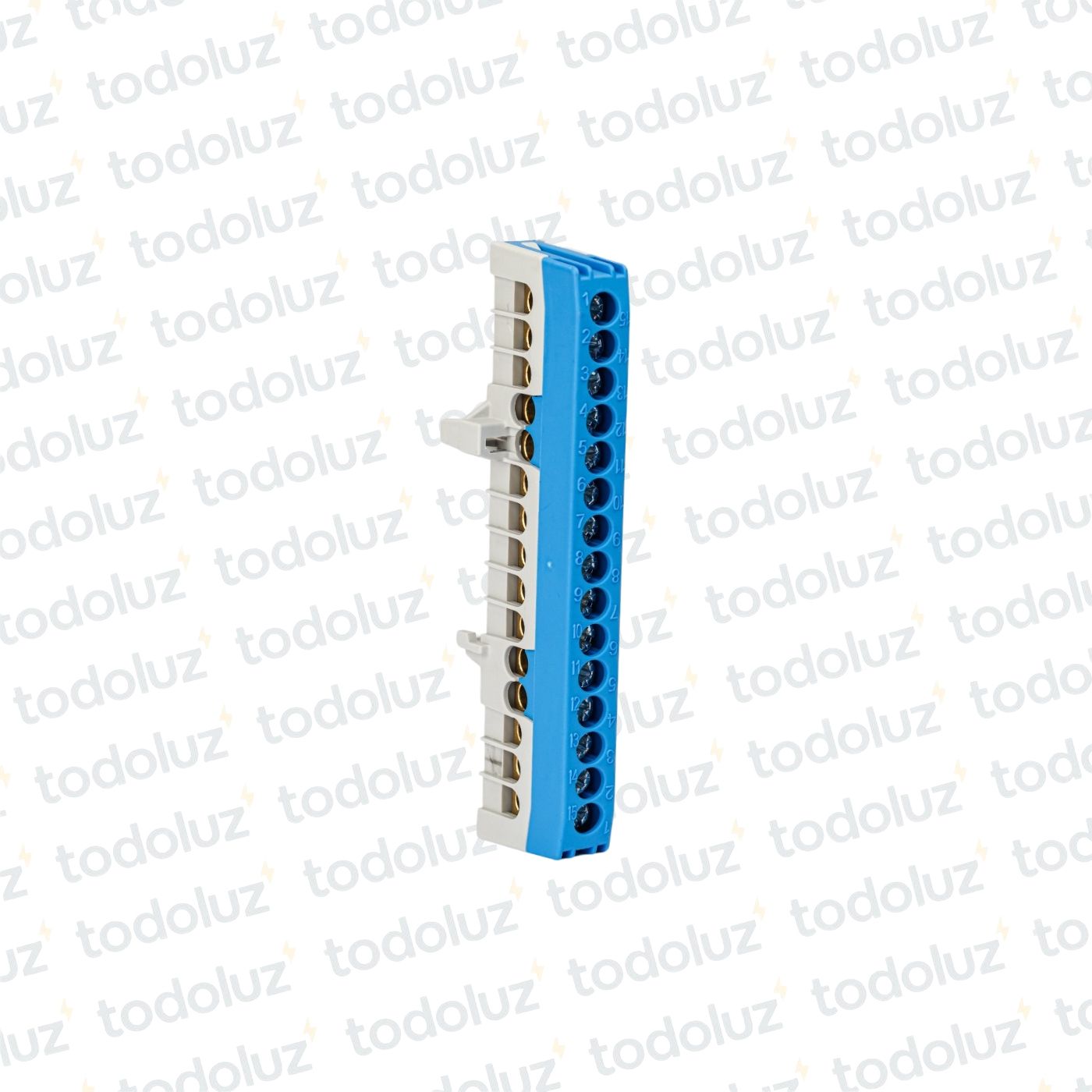 940290cb-4297-4907-a91c-982eee20081f-12737.jpg Bornera de Distribucion 1P x 15 Bornes c/ Soporte Din Azul