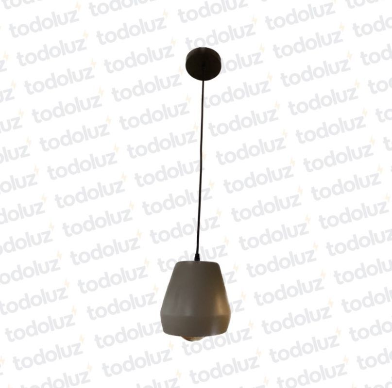 Colgante Concreto Gris Ø16cm 1*E27 (Liquidacion)