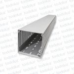 Cablecanal 80x80mm Ranurado Gris (x.tira/2mts)