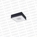 Plafon Adosar Cuadrado Negro 40w 2700°k (400x400x140mm) (51.146) (Liquidacion)