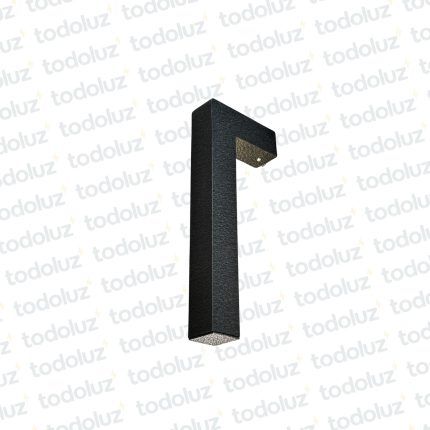 Aplique Bidireccional L Negro c/ Iluminacion Indirecta 2W Luz Calida 220Vac (57.469)(Liquidacion)
