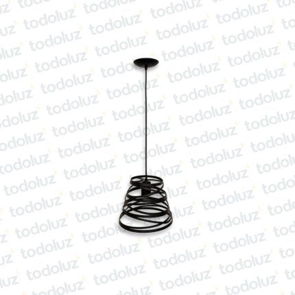 Colgante Conico Abierto Cintas Entrelazadas Negro 1*E27 (54.1132)