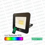 Proyector Multiled 20W Smart Luz Regulable RGB/Fria/Calida IP65 220Vac Taschibra