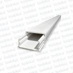 Cablecanal 20x10mm c/ adhesivo (x.Tira/2mts) Color Blanco
