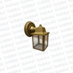 Farol p/ Pared Oro Viejo Estilo Vintage Mini Ventana 4C Transp. 1*E27 (55.087)