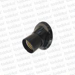 Portalampara E27 Plastico Receptaculo Curvo 25° Negro 150W 250V