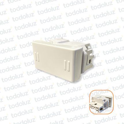 Mod. Int. Combinacion 16A 250V D. Blanco Conatel