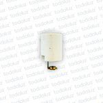 Portalampara E27 Porcelana c/ Medio Puente
