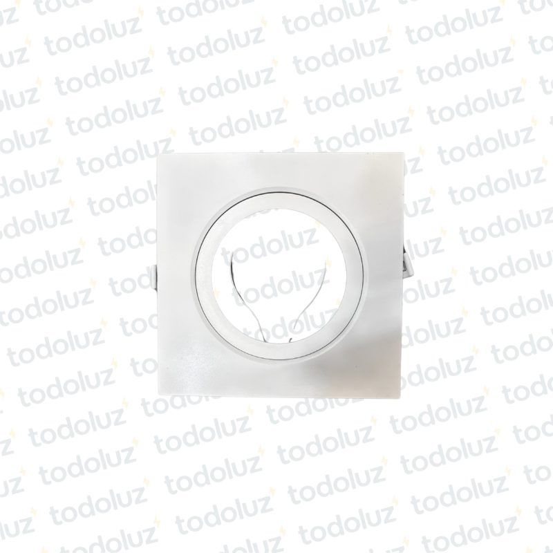Spot Embutir Plano Movil Blanco p/ AR111 PVC (52.182) (LIQUIDACION)