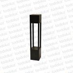 Poste Negro c/ Abertura Central 1*GU10 600mm (58.030)