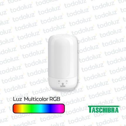 Luminaria de Mesa Smart 6w Temperatura de Color Regulable de 2700°k a 6500°k + RGB USB Taschibra
