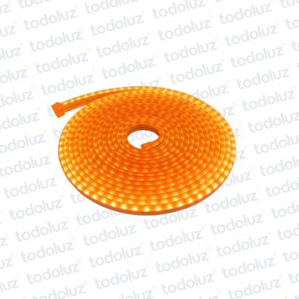 Manguera Led Neon 6mm Luz Naranja 12Vdc IP65 (x.Rollo/5m)