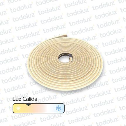 Manguera Led Neon 6mm Luz Calida 12Vdc IP65 (x.Rollo/5m)