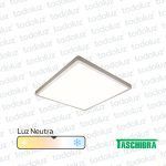 Panel Led Cuadrado p/ Adosar 24W Luz Neutra 4000°k Taschibra