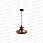 Colgante P. Cobre T. Somb. circ. 35cm 1*E27 (54.162)