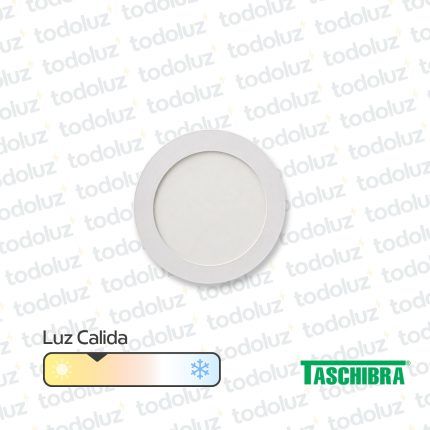 Panel Led Redondo p/ Embutir 12W Luz Calida 3000°k Taschibra