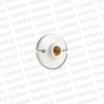 Portalampara E27 c/ Base Disco Porcelana Blanco