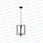 Colgante Vintage Cilindrico con Laminas Rectas Negro 1*E27 (54.1136)