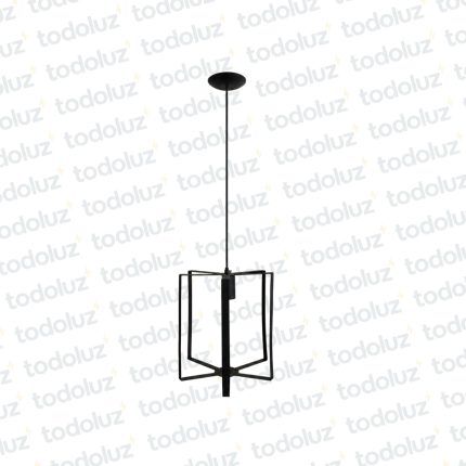 Colgante Vintage Cilindrico con Laminas Rectas Negro 1*E27 (54.1136)