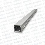 Cablecanal 30x30mm Ranurado Gris (x.tira/2mts)