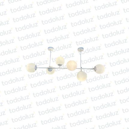 Colgante Barra Lineal Blanco Esferas Vd. Blanco 6*E27 (54.946)