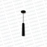 Colgante Tubo 35cm Negro 1*GU10 (54.924)
