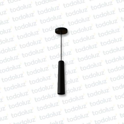 Colgante Tubo 35cm Negro 1*GU10 (54.924)