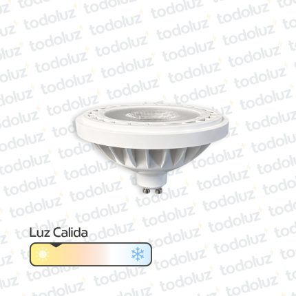 Lamp. Led AR111 15W 1200lm 38° GU10 Luz Calida 3000°k 220Vac