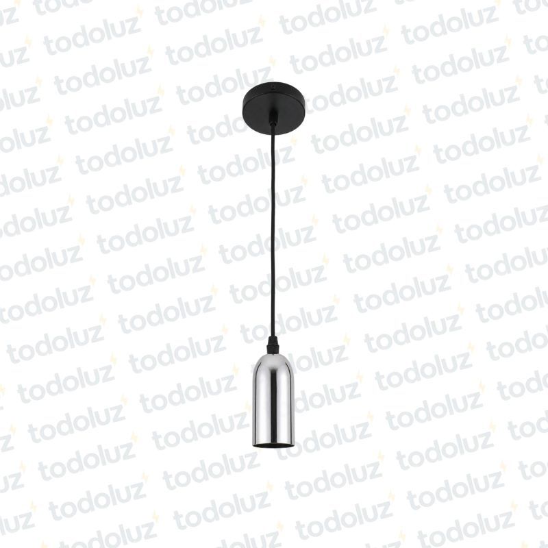 Colgante Simple Vintage Color Cromado 1*E27 (54.338)